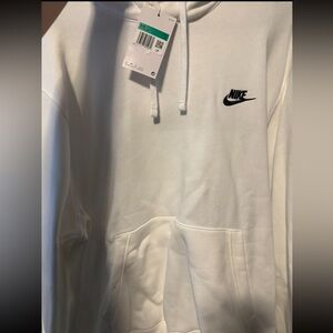 Men White Nike Hoodie XL